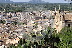 Panorama of Arta, Spain