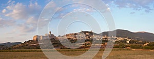 Panorama of Assisi, Umbria, Italy photo