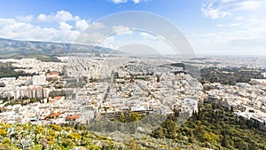 Panorama of Athens from Lycabettus.