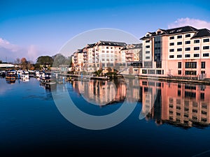 Panorama of Athlone city and the Shannon river