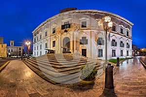 Panorama of Auberge de Castille in the Morning, Valletta, Malta