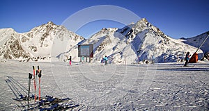 Panorama of the Austrian ski resort Ischgl