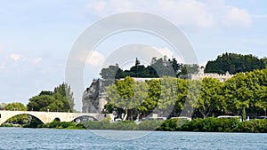 Panorama in Avignon, south of France.