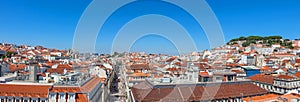 Panorama of the Baixa District of Lisbon photo