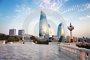 Panorama of Baku city, Azerbaijan