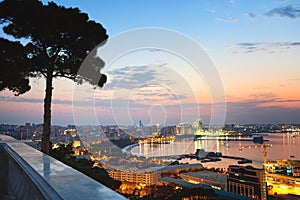 Panorama of Baku city, Azerbaijan