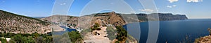 Panorama of the Balaklavsky bay and cape Ajja