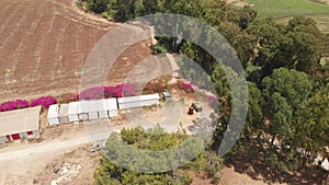 Panorama. A Baptist village Kfar Baptistim in Israel.