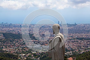 Panorama of Barcelona from Mount Tibidabo