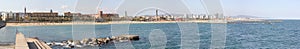 Panorama of Barcelona's beaches