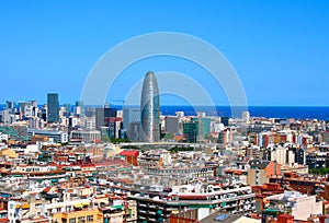 Panorama of Barcelona, Spain