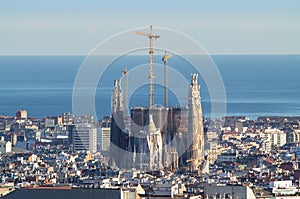 Panorama of Barcelona, Spain