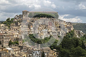 Panorama of baroque city Ragusa Ibla, Sicilia, Italy photo