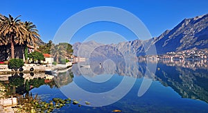 Panorama of the bay of Kotor