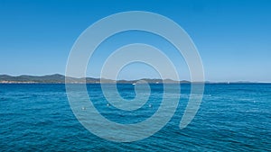 Panorama of the bay of Zadar on a sunny summer day