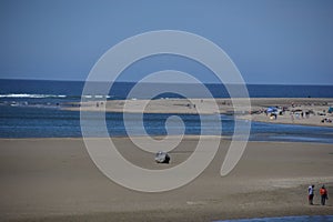 Panorama Beach at the Coast of the Pacific Ocean, Oregon