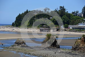 Panorama Beach at the Coast of the Pacific Ocean, Oregon