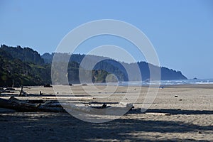 Panorama Beach at the Coast of the Pacific Ocean, Oregon