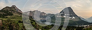 Panorama of Bearhat Mountain and Hidden Lake