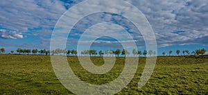 Panorama of beautiful countryside of romania