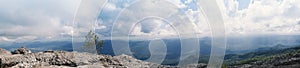 Panorama beautiful landscape on top mountain,Phu Kradueng National Park, Loei