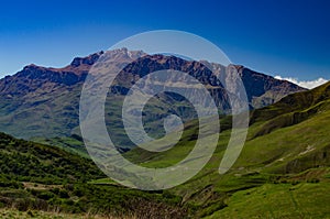 Panorama of a beautiful mountain