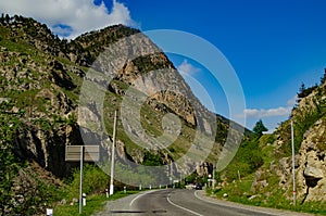 Panorama of a beautiful mountain