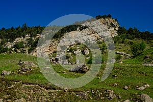 Panorama of a beautiful mountain