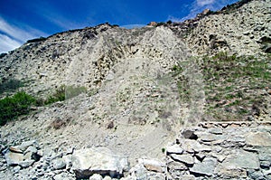 Panorama of a beautiful mountain landscape