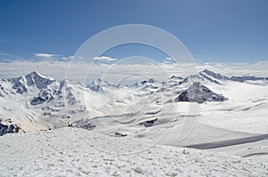 Panorama of a beautiful mountain landscape