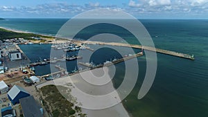 Panorama Beautiful Port Wladyslawowo Aerial View Poland