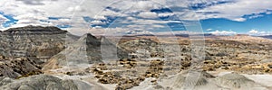 Panorama of beautiful rock formations near El Calafate