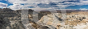 Panorama of beautiful rock formations near El Calafate