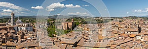 Panorama of beautiful Siena