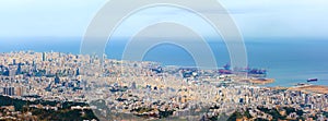 Panorama of Beirut, Lebanon