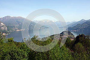 Panorama of Bellagio, lake Como, Italy