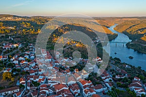 Panorama of Belver town in Portugal