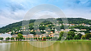 Panorama of Bergen, Norway. Waterfront in Bergen