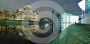 Panorama berlin at night