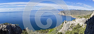 Panorama of the Black Sea coast of Crimea