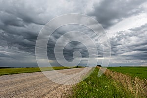 panorama of black sky background with storm clouds. thunder front