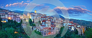 Panorama Blue Hour at Elba Island, Tuscany