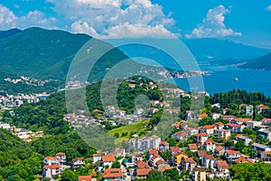 Panorama of Boka Kotorska from Herceg Novi, Montenegro