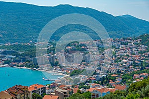 Panorama of Boka Kotorska from Herceg Novi, Montenegro