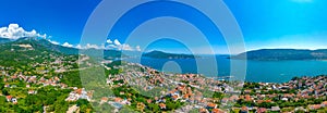 Panorama of Boka Kotorska from Herceg Novi, Montenegro