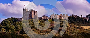 Panorama of Bolsover Castle in UK