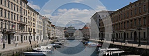 Panorama of Borgo Teresiano in Trieste