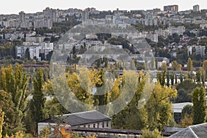 Panorama of botanica district of the City photo