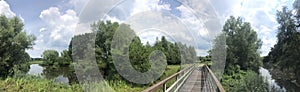 Panorama from a bridge over the Beneden Regge river photo
