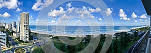 Panorama from Broadbeach in Queensland